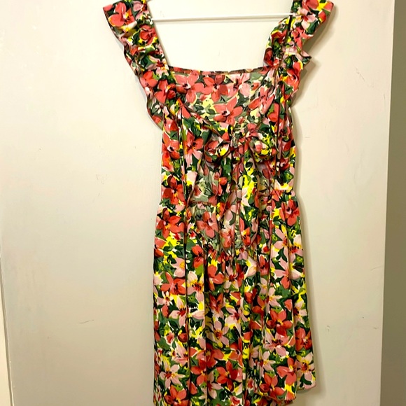 51. jumpsuit floral L green pink - Picture 3 of 3